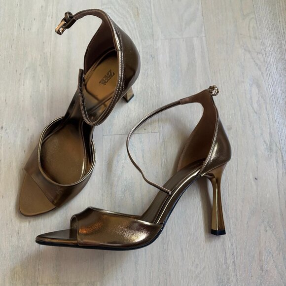 Zara Bronze Heeled Sandals - Picture 4 of 4